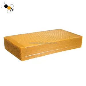 Natural Bulk Organic Beeswax Honey Bees Wax Sheet Beehive Wax Foundation Sheet For Frames