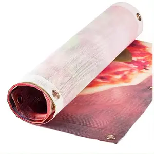 Двухсторонняя печать воздушная сетка ПВХ баннер атмосферостойкий рекламный маркетинг корпоративный ПВХ баннер