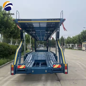 Wosheng 3 essieux 8 places à double plancher levage de la tige à vis porte-voiture semi-remorque pour le <span class=keywords><strong>transport</strong></span> SUV et voiture - Product Image 4