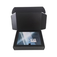 Scatola Pieghevole in Cartone Ondulato Nero con Design Elegante per Confezioni Regalo, Penne Stilografiche e Abbigliamento