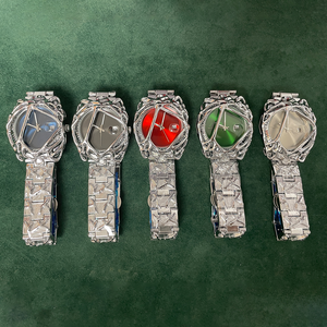 Orologio da uomo PIN TIME PT1453 Y2K con design a ragnatela, orologio al quarzo dal design unico e retrò, impermeabile, con data e lancette luminose. - Product Image 6