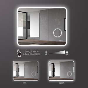 Bathnology thiết kế hiện đại cảm ứng thông minh LED Vanity tắm gương thắp sáng màn hình hiển thị gương phòng tắm defogging Magnifying tính năng - Product Image 4