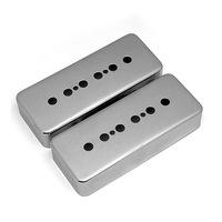 Penutup Pickup Gitar Vintage 50mm 52mm Spaced P90 Soapbar, 85.5x34.5mm, Logam Kuningan, untuk Neck Bridge