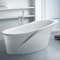 Baignoire dorée de luxe Vanstar baignoires autoportantes en résine à surface solide