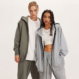 Fabricante de Sudaderas H422, Sudaderas con Cierre y Manga Raglán de Color Sólido, 445 g/m², Personalizadas al por Mayor, Sudaderas para Hombre - Product Image 4