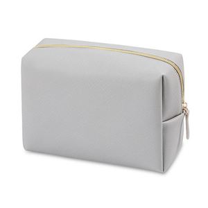 Bolsa de Maquillaje Ecológica de Poliéster Gris o de Color Personalizado con Cierre Grande para Mujer, para Brochas - Product Image 2