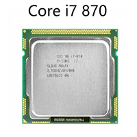 Processeur CPU Intel Core i7 870 1ère génération, reconditionné, grade A, testé, 2,93 GHz, LGA1156, pour ordinateur de bureau