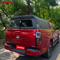 Capot rigide en alliage d'aluminium pour pick-up, avec porte-bagages et panneaux latéraux à persiennes pour Toyota Hilux