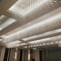 Lustre LED en forme de Cube de pissenlit, luminaire de grande dimension, personnalisé pour le hall d'un hôtel
