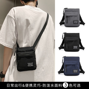 Sac bandoulière pour homme Wepower en nylon noir, simple, tendance, pour tous les jours, pour téléphone portable, été 2023 - Product Image 5