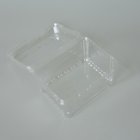 Gratis monsters Minxing merk MX-YLY500M wegwerp rechthoekige plastic verpakking voor fruit, cherrytomaatjes, sushi en noedels