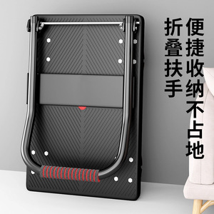 Steel Flatbed Hand Cart Four Wheel Foldable <b>Transport</b> Cart For Household And Delivery Use - Product Image 2