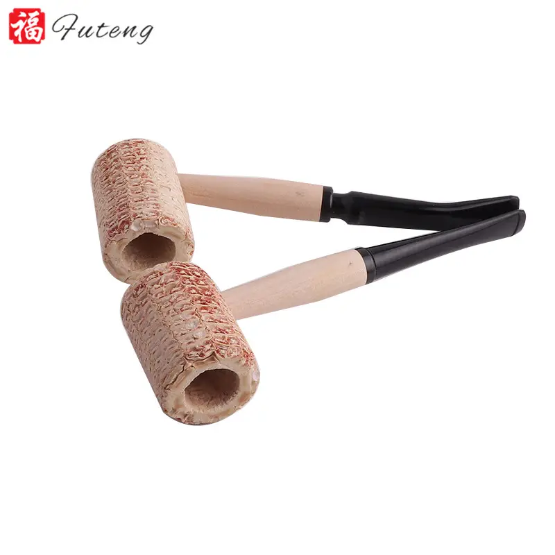 Nouvelle arrivée belle Pipe à tabac de maïs vente en gros accessoires pour fumer Pipe à fumer de maïs