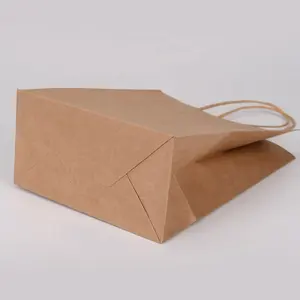 Custom Print Shopping Handle Kraft Paper Bag