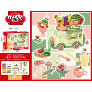 Juguetes Lucky: <span class=keywords><strong>Camión</strong></span> de Frutas, <span class=keywords><strong>Camión</strong></span> de <span class=keywords><strong>Helados</strong></span>, <span class=keywords><strong>Camión</strong></span> de Hamburguesas, <span class=keywords><strong>Camión</strong></span> de Comida, Set de Juguetes de Plastilina Mágica de Colores - Product Image 6