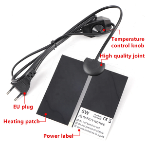 Tapis chauffant pour animaux de compagnie, fournitures pour reptiles, 5W 7W 14W 20W 28W 35W 45W, température réglable, coussin chauffant pour petits animaux - Product Image 3