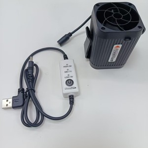 מאוורר מותניים סופר חזק 9V <span class=keywords><strong>7V</strong></span> 5V USB עם בקרת מתג, נייד, מיני, קטן, עם קליפס - Product Image 5