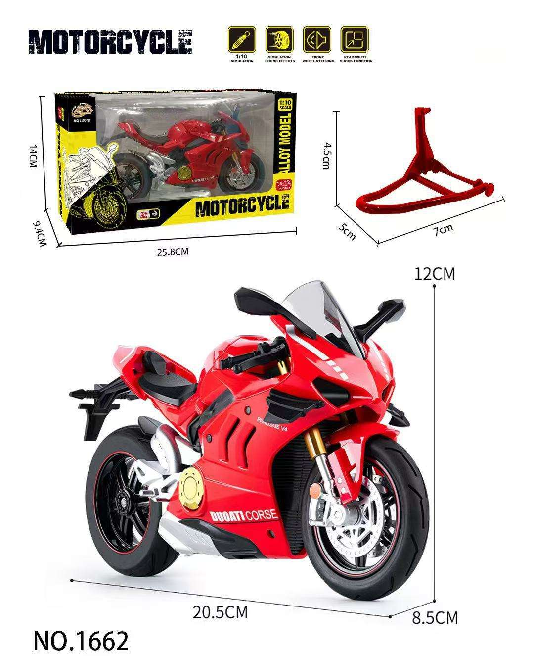 662 rouge (montrant le cadre de levage à bras unique en boîte)