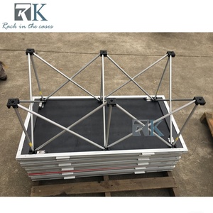 Scène de plateforme facile à installer, finition en tapis rouge, scène portable - Product Image 4
