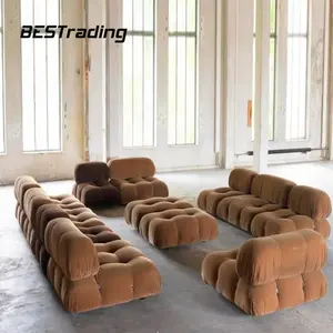 Perline moderno divano modulare mobili per la casa tessuto soggiorno mario bellini divano