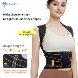 Correcteur de posture avec logo personnalisé, ceinture de soutien lombaire améliorée, cuir orange, marquage - Product Image 5