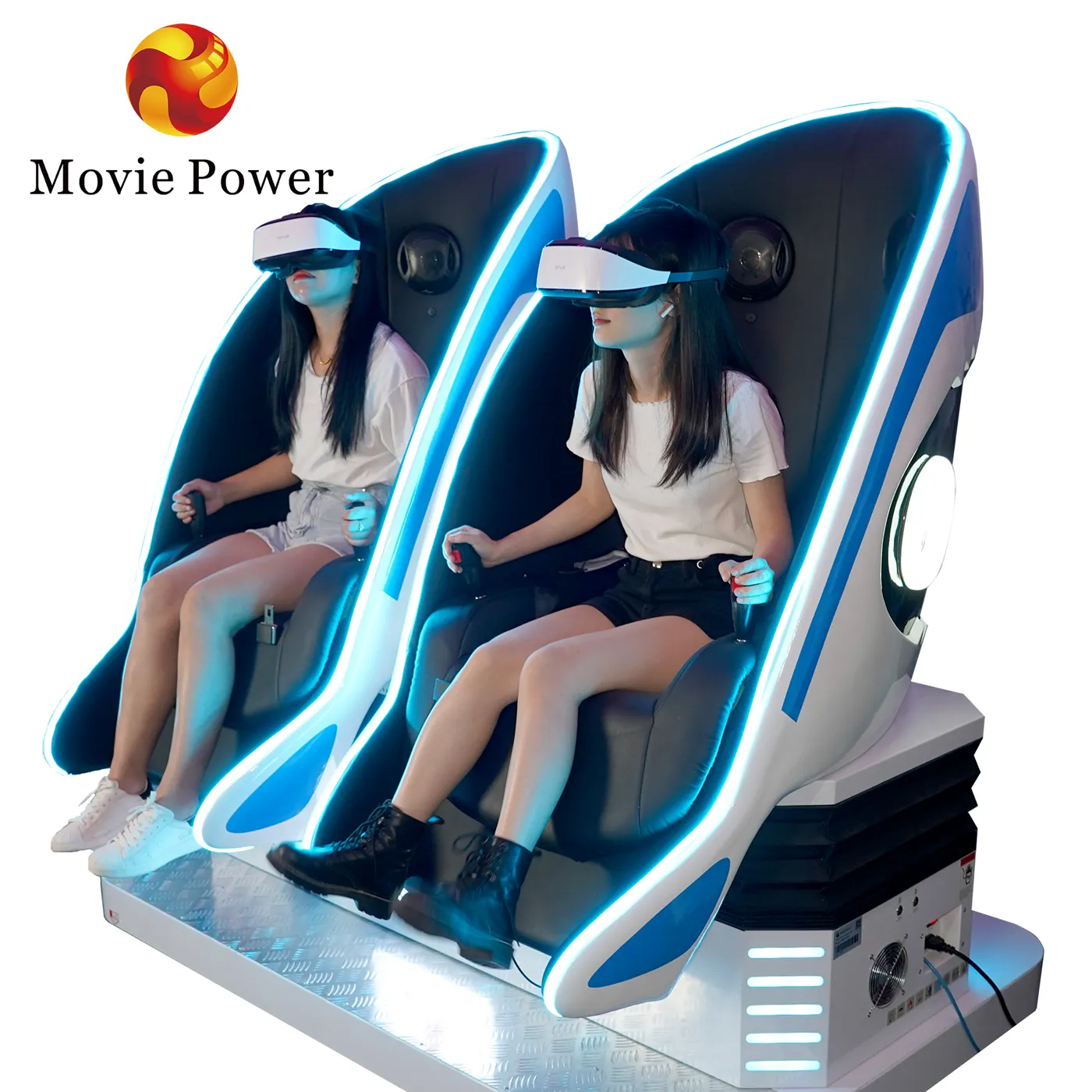 เครื่อง VR เชิงพาณิชย์ 9D VR Cinema สวนสนุกเสมือนจริงสวนสนุก 7D Cinema อาเขตเครื่อง VR
