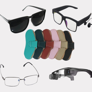 Eyeglasses Storage Bag PU Leather Shockproof <b>Carrying</b> <b>Case</b> For Glasses Multiple Colors Available - Product Image 1