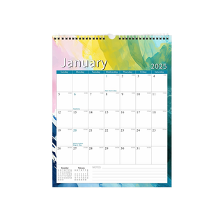 Durable 25-Year New Almanac English Desktop Desk Calendar 18-Month Multi-Country Holiday Wall Calendar Promotional Calendar