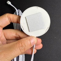 Variateur de lumière LED à capteur tactile, interrupteur à balayage manuel, contrôleur d'installation dissimulée pour bande lumineuse de meuble et éclairage de mobilier