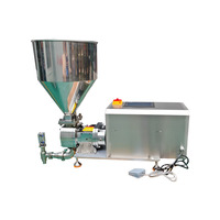 Rotor pompe fromage ketchup salade vinaigrette poudre à laver semi-automatique conique trémie carré bouche d'alimentation machine de remplissage