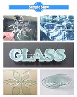 Mesin pemotong melingkar Alien garis kaca jam cermin kosmetik otomatis CNC pintar industri 780*780MM presisi tinggi Laser sempurna