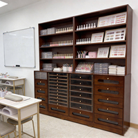 Meuble de rangement à tiroirs multi-compartiments avec tiroirs transparents et solides mixtes pour la maison, le bureau, les loisirs créatifs, les cosmétiques et les outils