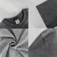 260GSM t-shirts en gros hommes goutte épaule épaisse plaine t-shirt Style personnalisé t-shirt pour hommes t-shirts pour la revente hommes T-shirts