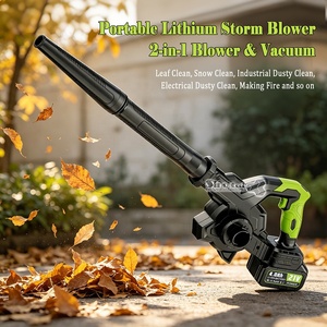 Souffleur à feuilles sans fil SC204 21V, moteur sans balais 4815, souffleur et aspirateur 4 vitesses, batterie 4.0Ah - Product Image 1
