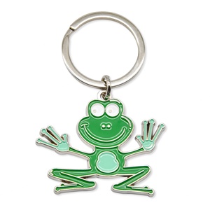 Porte-clés personnalisé en alliage de zinc émaillé, motif animal de dessin animé, étanche, avec nom et logo sur mesure, cadeau promotionnel - Product Image 1