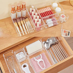 Lot de 25 plateaux de rangement en plastique pour tiroirs, 4 tailles, polyvalents pour salle de bain - Product Image 4