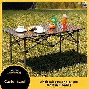 Strictly Selected Wholesale Durable Heavy Duty Carbon Steel Outdoor Folding Egg Roll <b>Table</b> <b>Portable</b> <b>Picnic</b> Stall Camping - Product Image 2
