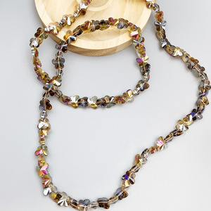 Bracelet en perles de verre papillon irisé, cristal artificiel, unisexe, accessoire de bijoux DIY, origine Yiwu, automne 2021 - Product Image 1