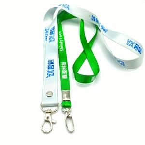 Custom Logo Neck Strap Silk Screen Printing <b>Polyester</b> <b>Lanyards</b> with Hook - Product Image 3