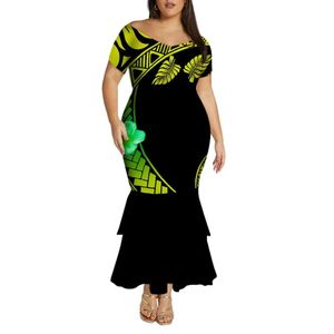 Robe de soirée sirène grande taille à imprimé floral profond, col en V, manches courtes, taille empire, coupe crayon, pour l'été - Product Image 3