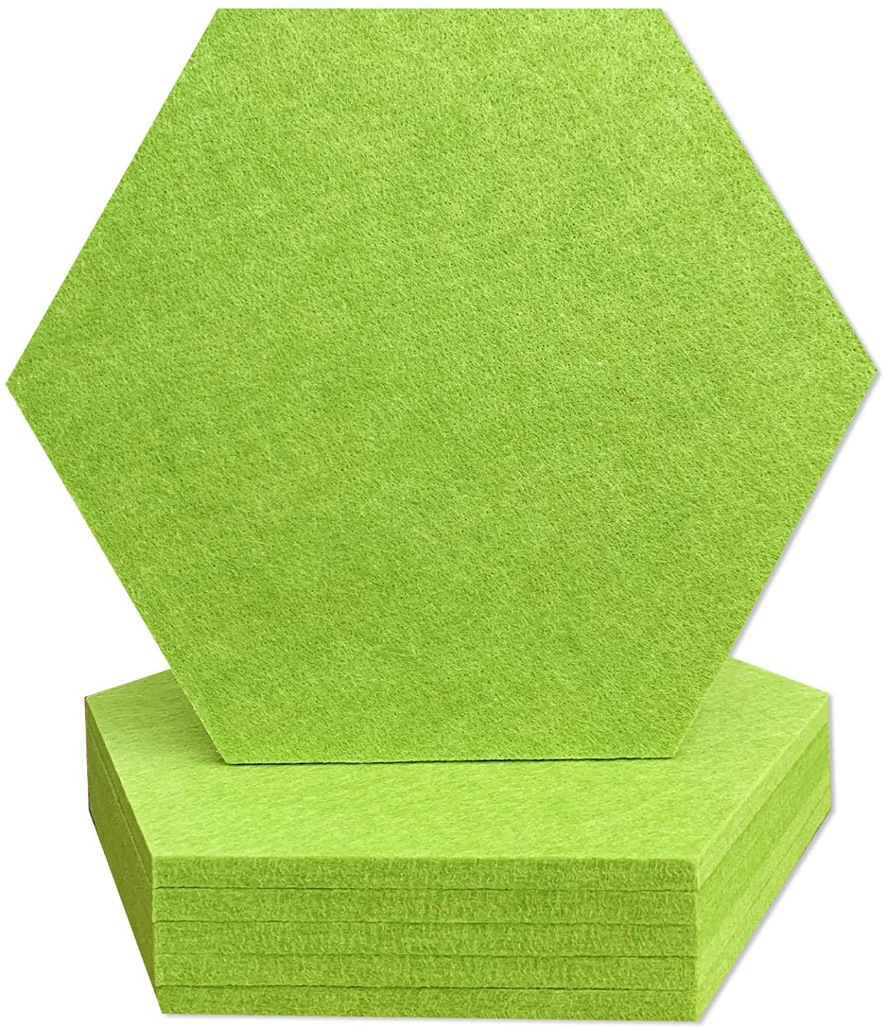 Акустические панели высокой плотности, Полиэстеровые шестигранные, звукостойкие, для украшения стен, 12x12x0,4 дюймов