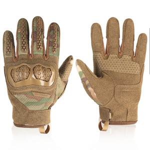 Premium <strong>Camouflage</strong> Polyester <strong>Gloves</strong> With CS Exoskeleton for Tactical Training - Product Image 3