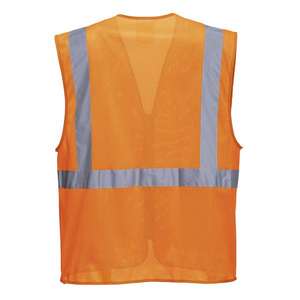 PORTWEST - C376ORRL Athens Meshair Executive chaleco naranja-EAN 5036108285617 ROPA DE TRABAJO DE LA HI-VIS - Product Image 2