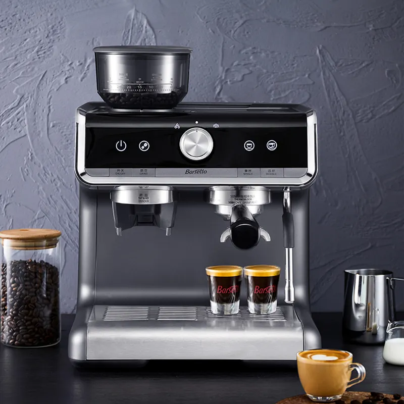 Moedor de grãos elétrico barista, máquina de café expresso original com moedor