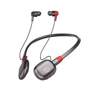 Auriculares Deportivos con Banda para el Cuello, Bluetooth, con Ranura para Tarjeta, Modo Dual, Cableado e Inalámbrico, Control Táctil, Resistentes al Agua IPX4, Carga Tipo C - Product Image 4