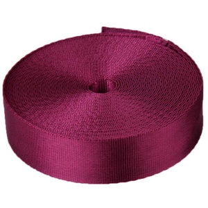 1 inch Nylon vải dây đeo 25mm rộng Nylon Băng mận màu 1mm Độ dày Nylon đồng bằng dệt vải - Product Image 2