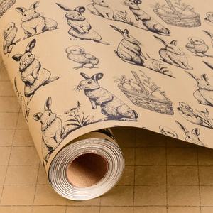 Customized design of kraft paper for daily <b>small</b> rabbit <b>gift</b> <b>box</b> packaging paper - Product Image 1