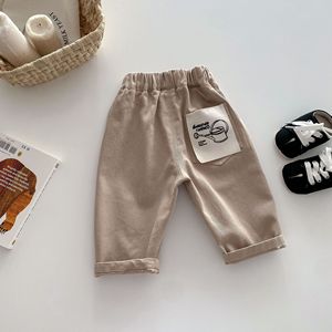 <span class=keywords><strong>Pantalon</strong></span> rayé long en coton/élasthanne respirant pour garçons, collection automne, vêtements décontractés pour bébés et jeunes enfants - Product Image 6