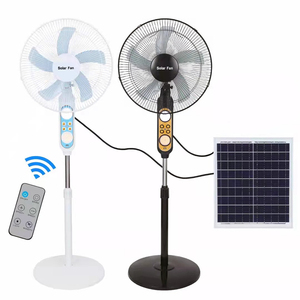 Solar Fan Solar Powered AC <b>Rechargeable</b> Fan Price Cheap Stand Solar Fan Lithium Battery SF-218 Solar Fan With <b>Led</b> <b>Light</b> - Product Image 2