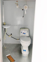 Salle de douche mobile préfabriquée d'extérieur à bas prix, mini-maison, toilettes portables assises/squat